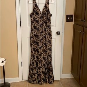 Black and nude gown